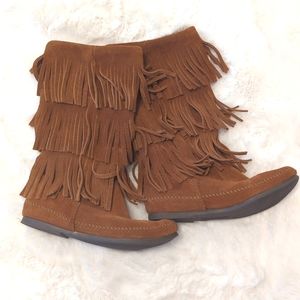 Minnetonka Fringe Boots